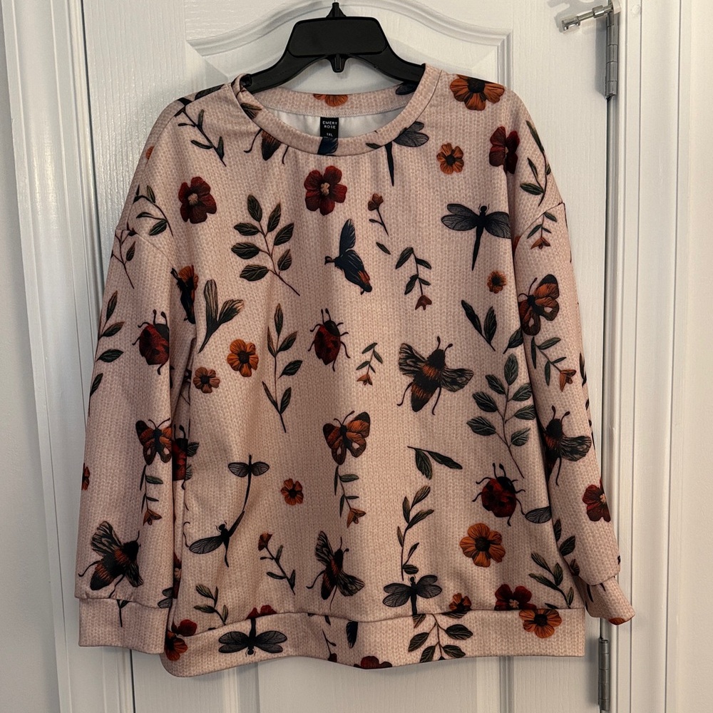 Charming Floral top - Light Pink